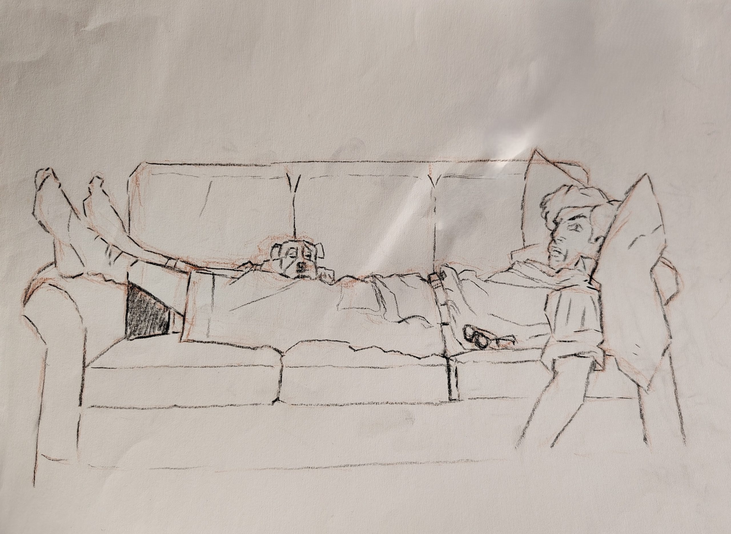 dessin pierre noire